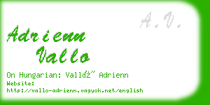 adrienn vallo business card